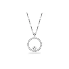SWAROVSKI - Creativity Collection Circle Necklace - Rhodium-Plated