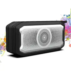 CASTLEN - Parlante Bluetooth Sound Inalámbrico USB IPX7 Portátil Negro