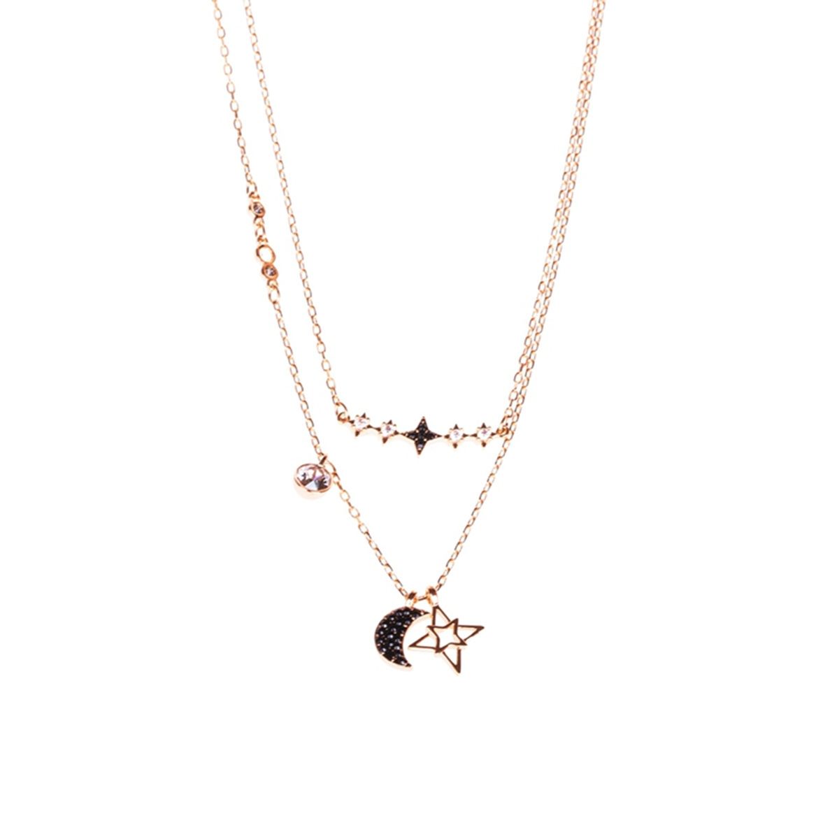 SWAROVSKI - Swarovski Juego de collar de cristal de dos capas Symbolica luz de luna mística