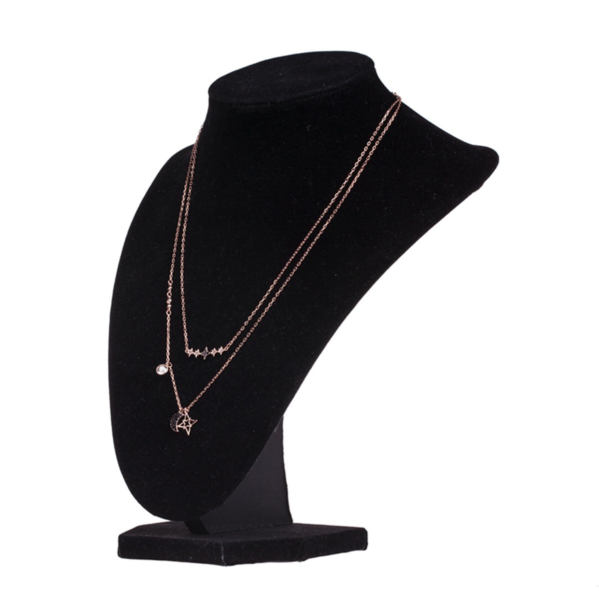 SWAROVSKI - Swarovski Juego de collar de cristal de dos capas Symbolica luz de luna mística