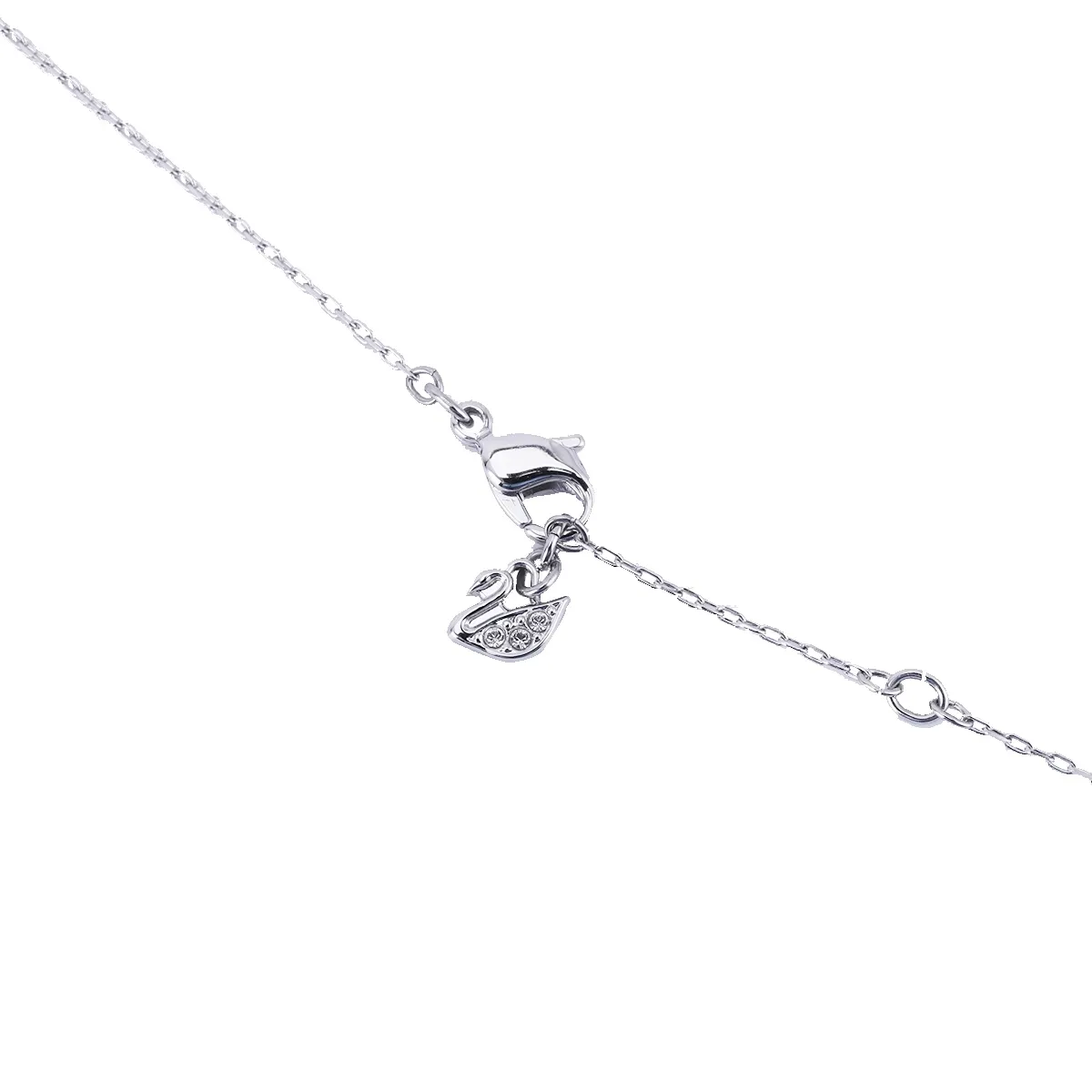 SWAROVSKI - Swarovski Stilla Attract Trilogy Round Elegant Necklace-Rhodium-Plated