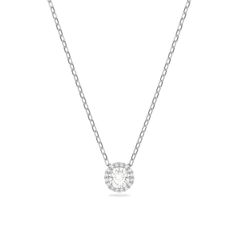 SWAROVSKI - Swarovski Angelic Round Commemorative Necklace  - Rhodium-Plated