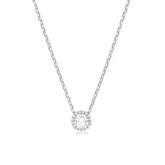 SWAROVSKI - Angelic Round Commemorative Necklace - Rhodium-Plated