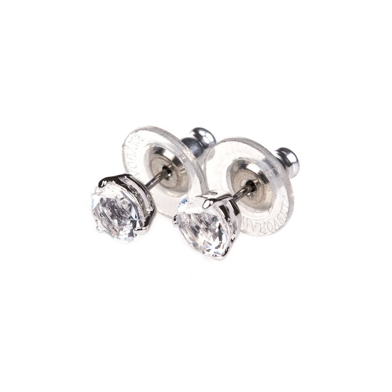 SWAROVSKI - Swarovski Solitaire Sparkling Stars Sweet Love Earrings-Rhodium-Plated