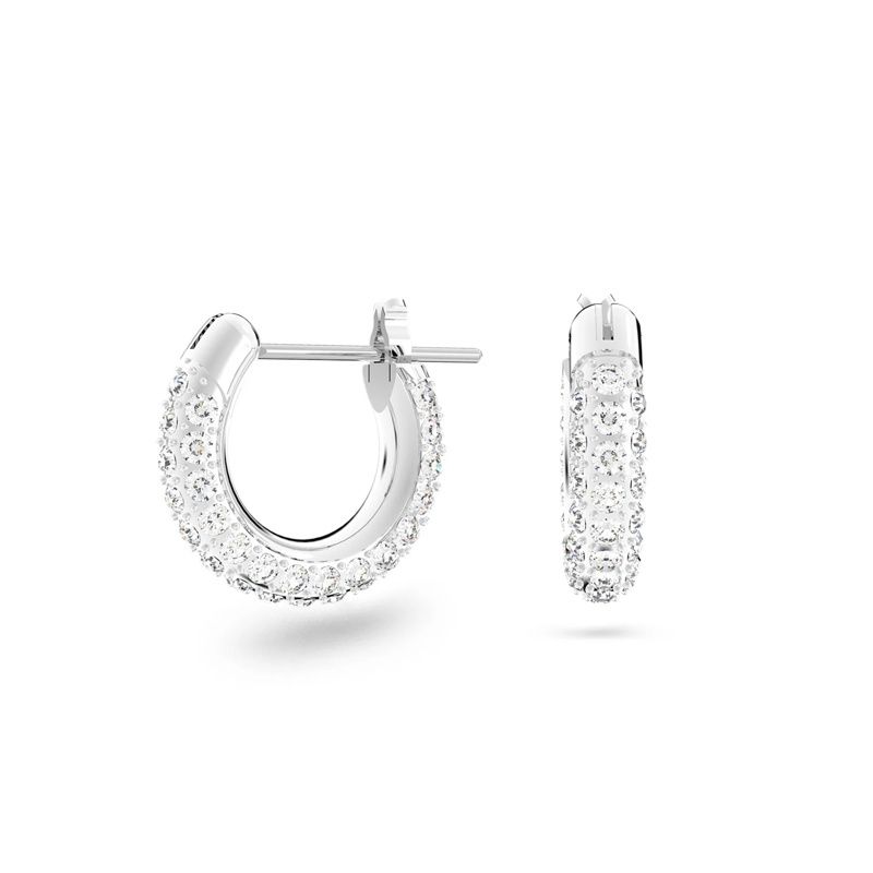 SWAROVSKI - Swarovski Solitaire Sparkling Stars Sweet Love Earrings-Rhodium-Plated