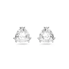 SWAROVSKI - Millenia Triple Rhombus Stud Earrings - Rhodium-Plated
