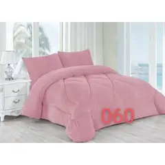 GENERICO - Cubrecama de Invierno Plush con Chiporro 2 plazas Rosado 060