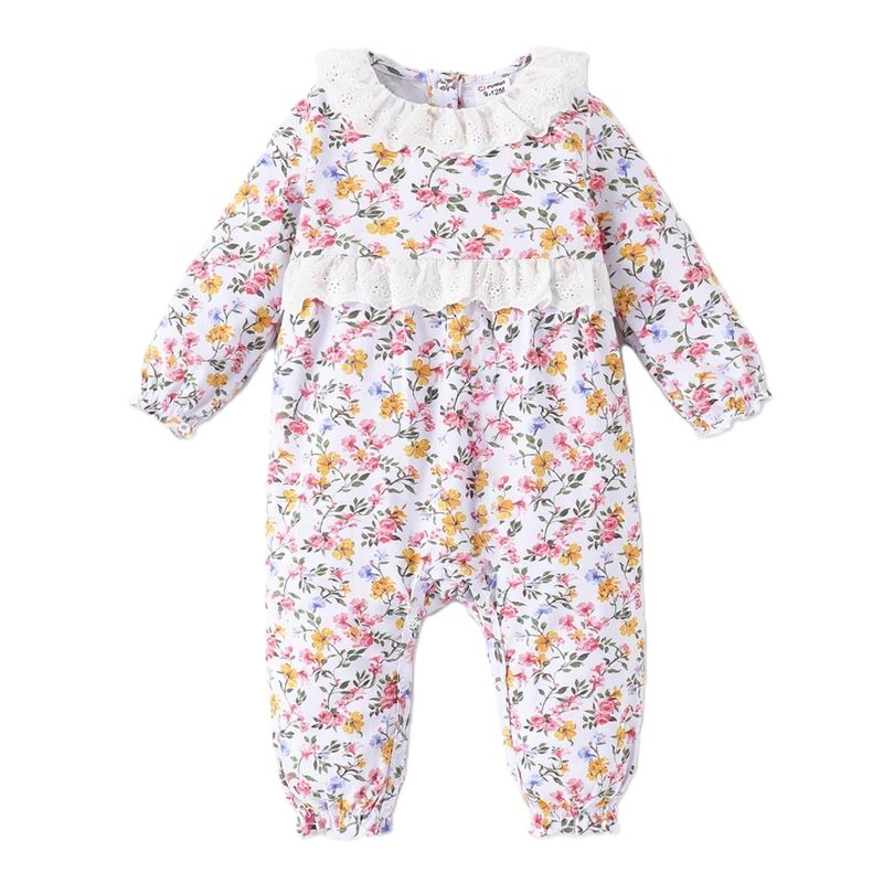 PATPAT - Osito Bebé con estampado floral Niña