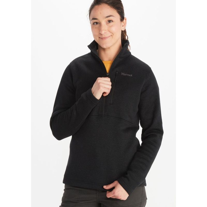MARMOT - Polar Mujer Marmot Drop Line 1/2 Zip Negro