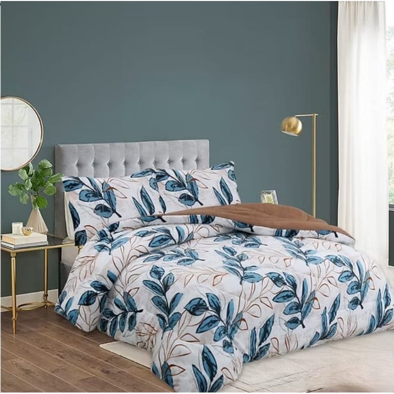GENERICO - Cubrecama de Invierno Plush con Chiporro 2 plazas Beige F100