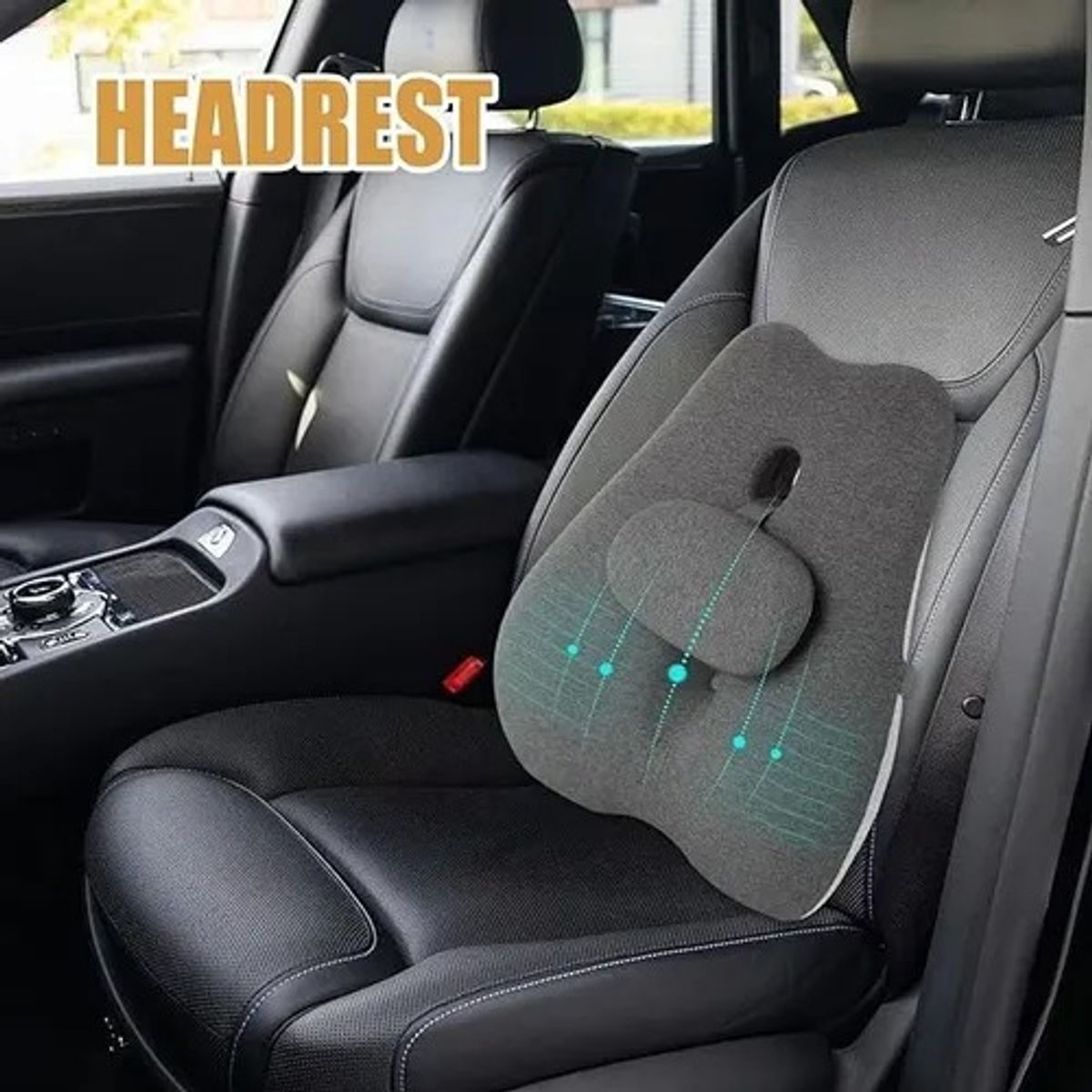 EVERSO - Cojin Soporte Espalda Corrector Lumbar De Silla Auto Oficina