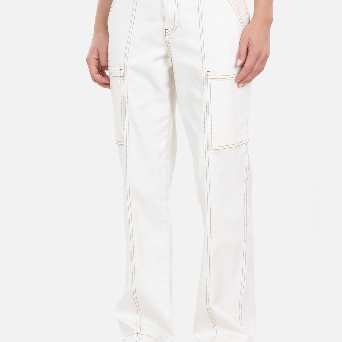 RIP CURL - Pantalon Jeans Drop Blanco Mujer Rip Curl - Blanco