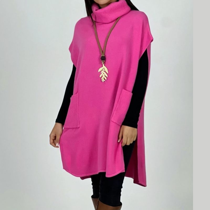 ARRAKASTA - Poncho con bolsillos
