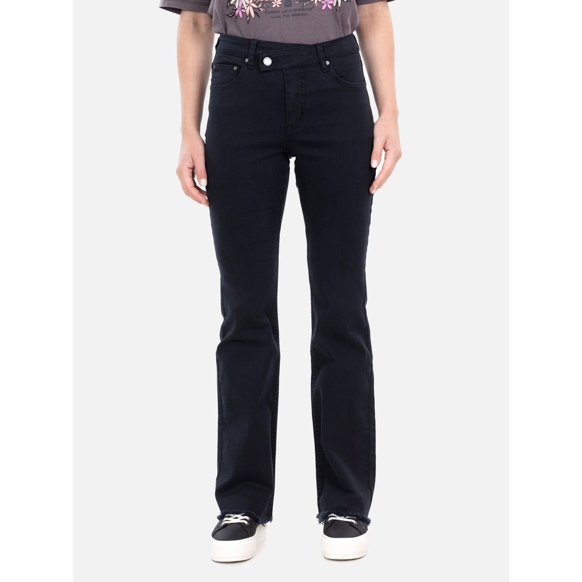 RIP CURL - Pantalon Jeans Wave Negro Mujer Rip Curl - Negro