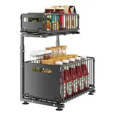 EVERSO - Organizador De Baño Estante Cocina Lavaplatos Deslizante