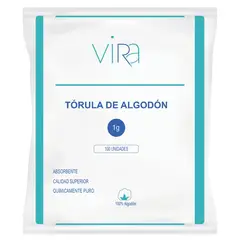 GENERICO - Tórulas de Algodón Premium 1gr X 100 Unidades - viRa