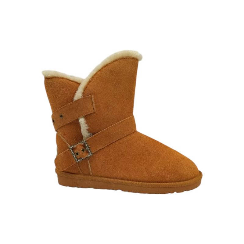 HERIEL - Bota Pantubota Camel Chiporro Mujer