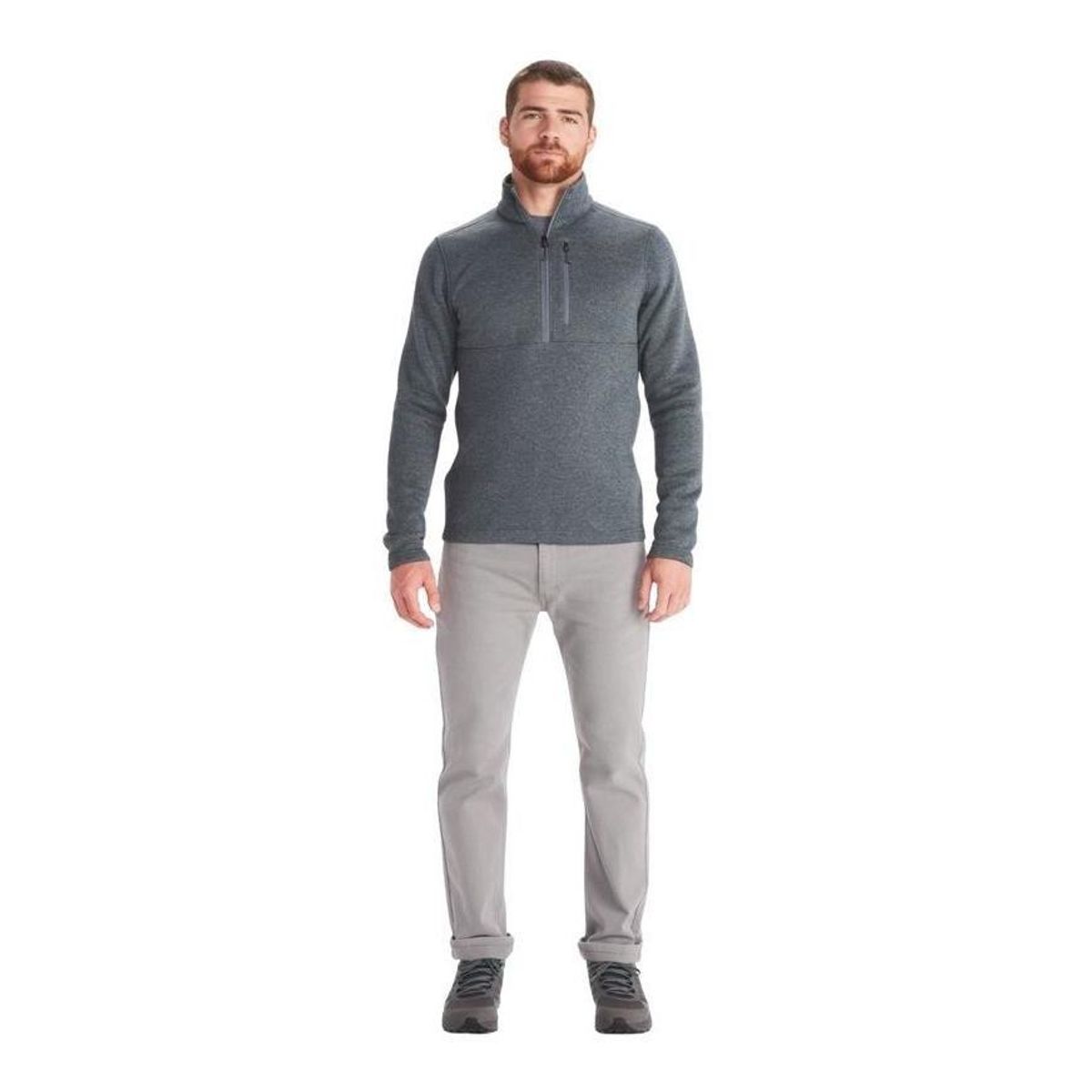 MARMOT - Polar Hombre Marmot Drop Line 1/2 Zip Gris