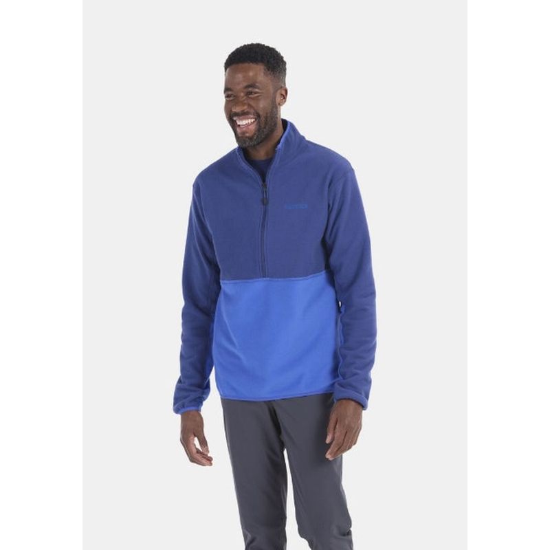 MARMOT - Polar Hombre Marmot Rocklin Half Zip Azul