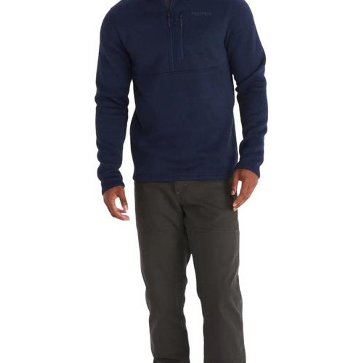 MARMOT - Polar Hombre Marmot Drop Line 1/2 Zip Azul