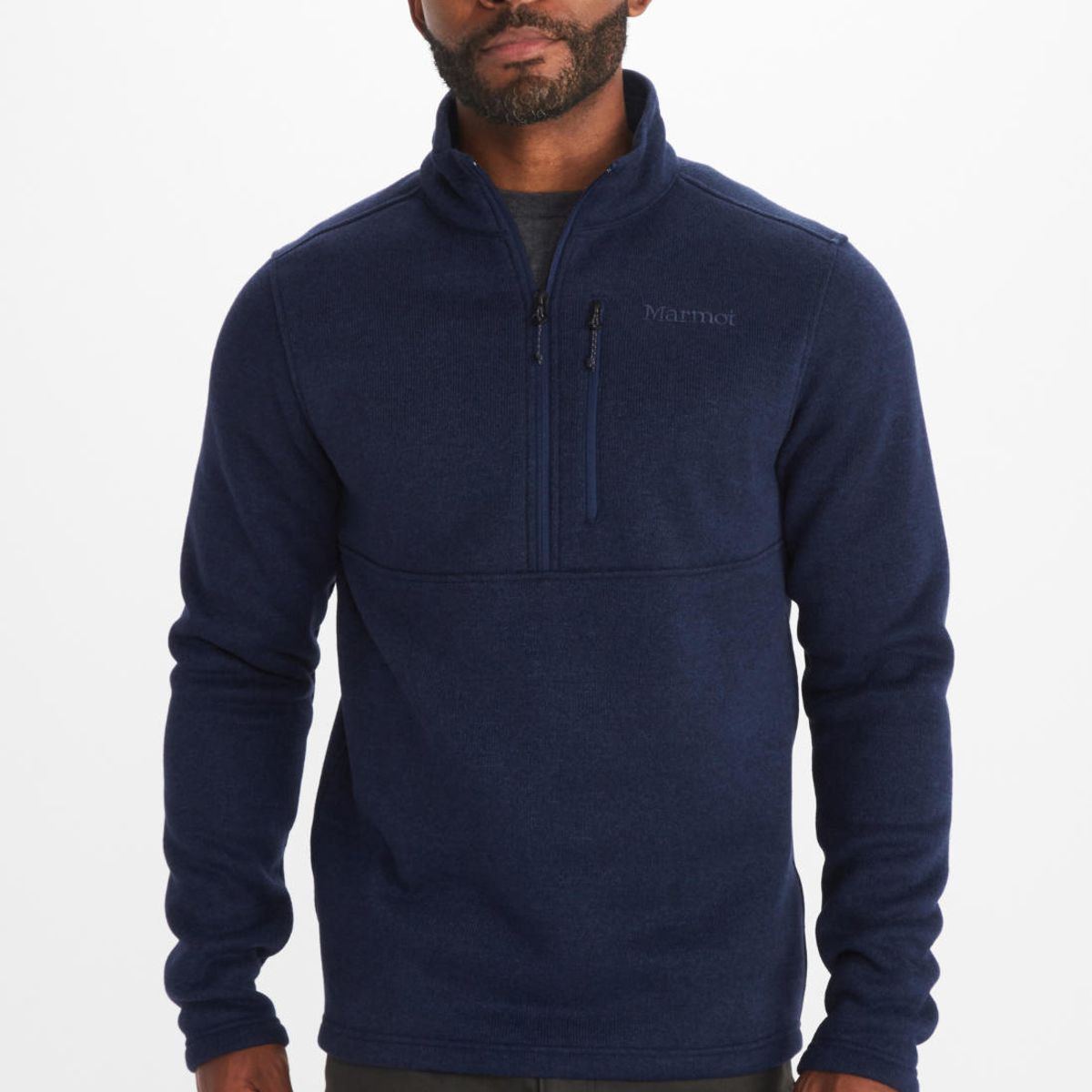 MARMOT - Polar Hombre Marmot Drop Line 1/2 Zip Azul