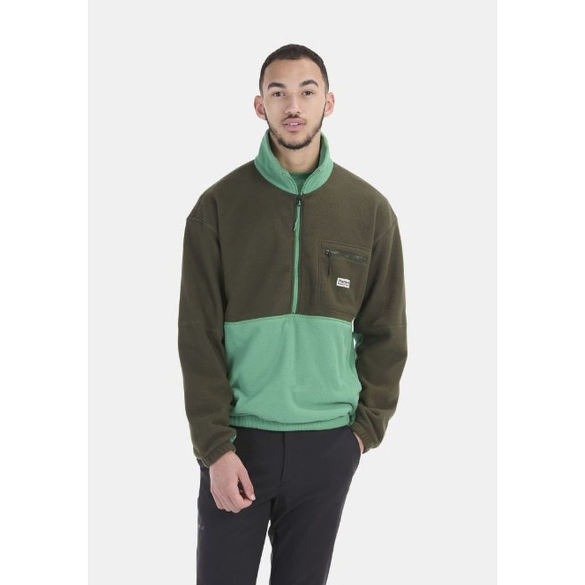 MARMOT - Polar Hombre Marmot Retro Rocklin Half Zip Verde