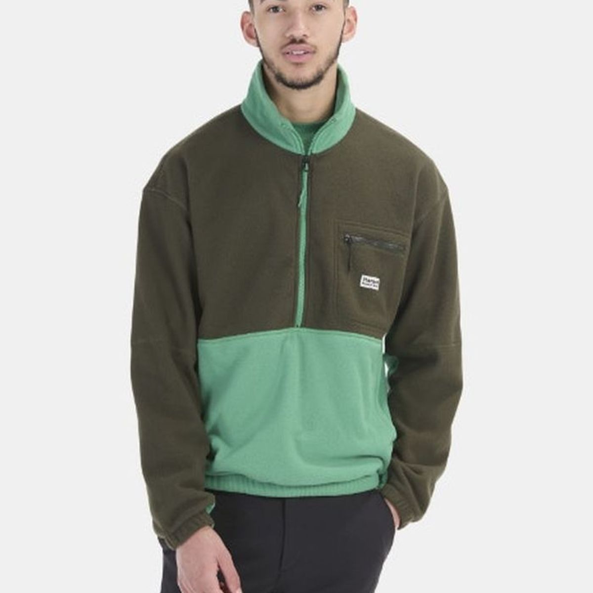 MARMOT - Polar Hombre Marmot Retro Rocklin Half Zip Verde