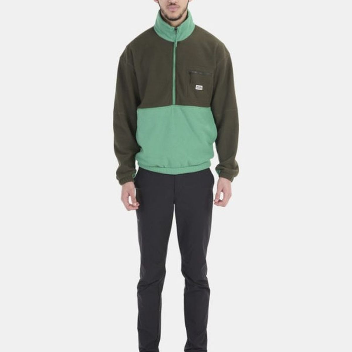MARMOT - Polar Hombre Marmot Retro Rocklin Half Zip Verde