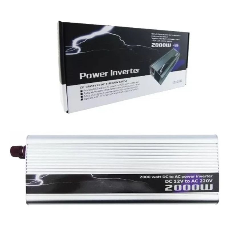 ATLAS - Inversor De Voltaje Power Inverter 12v a 220v 2000w
