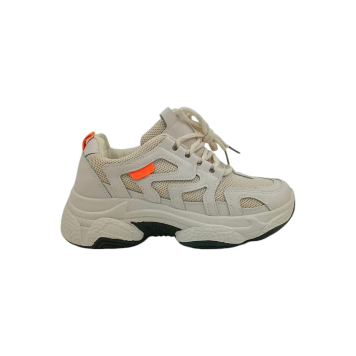 HERIEL - Zapatilla Beige Plataforma Mujer