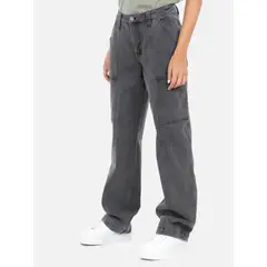RIP CURL - Pantalon Jeans Tide Negro Mujer - Negro