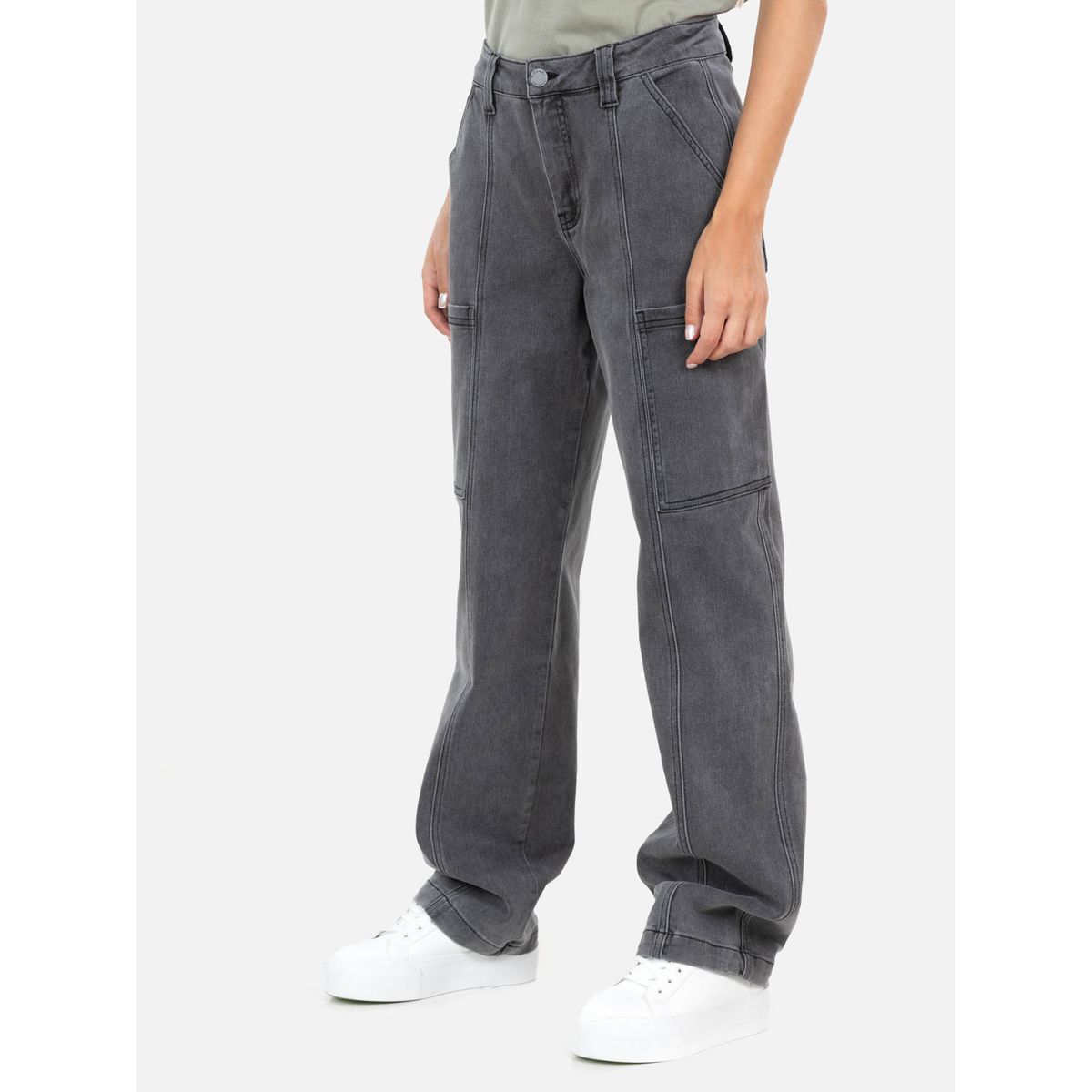 RIP CURL - Pantalon Jeans Tide Negro Mujer Rip Curl - Negro