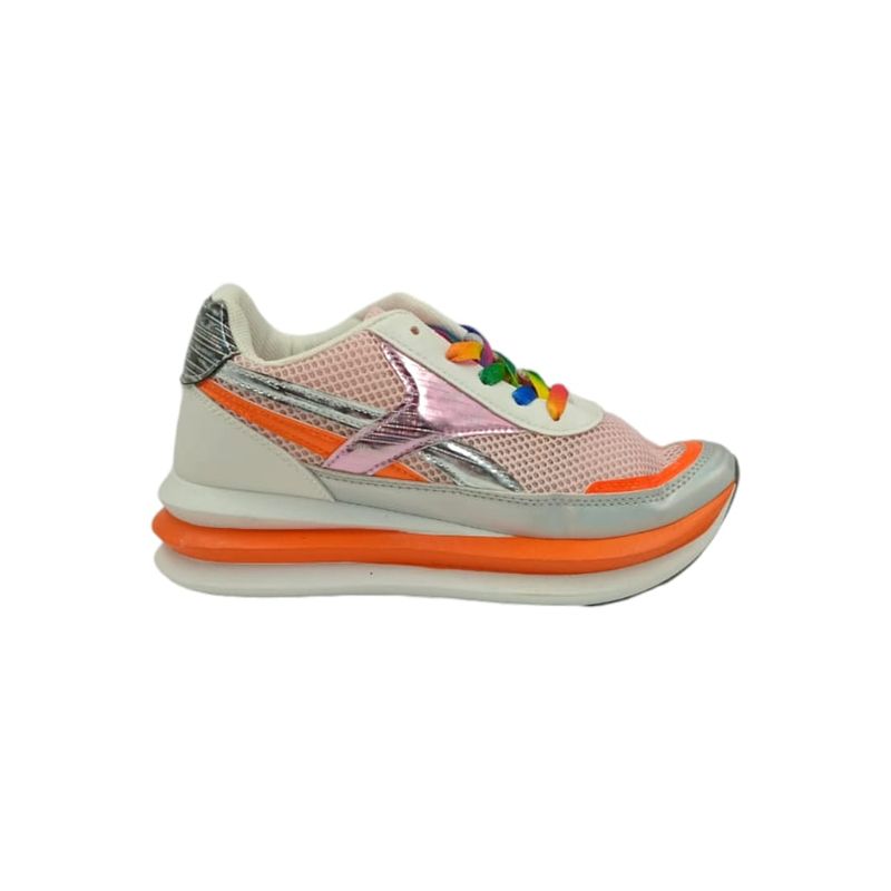 HERIEL - Zapatilla Naranja Neón Mujer