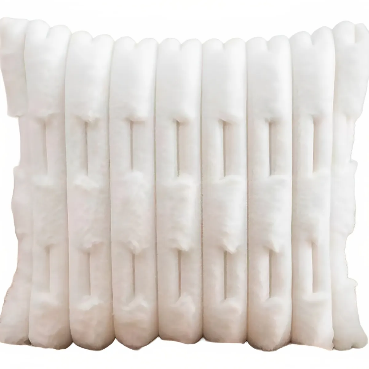 ALTERNATIVE - Funda De Cojin 45x45 Cm Blanca Con Textura Acolchada 448.