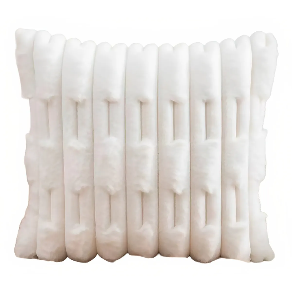 ALTERNATIVE - Funda De Cojin 45x45 Cm Blanca Con Textura Acolchada 448.