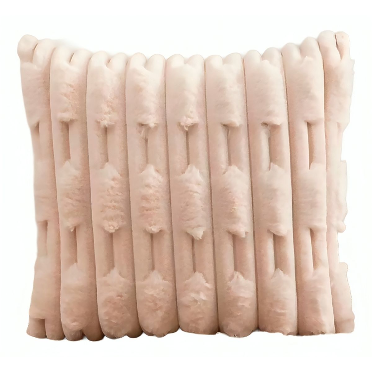 ALTERNATIVE - Funda Cojín 45x45cm Beige Con Relieve Acolchado 448