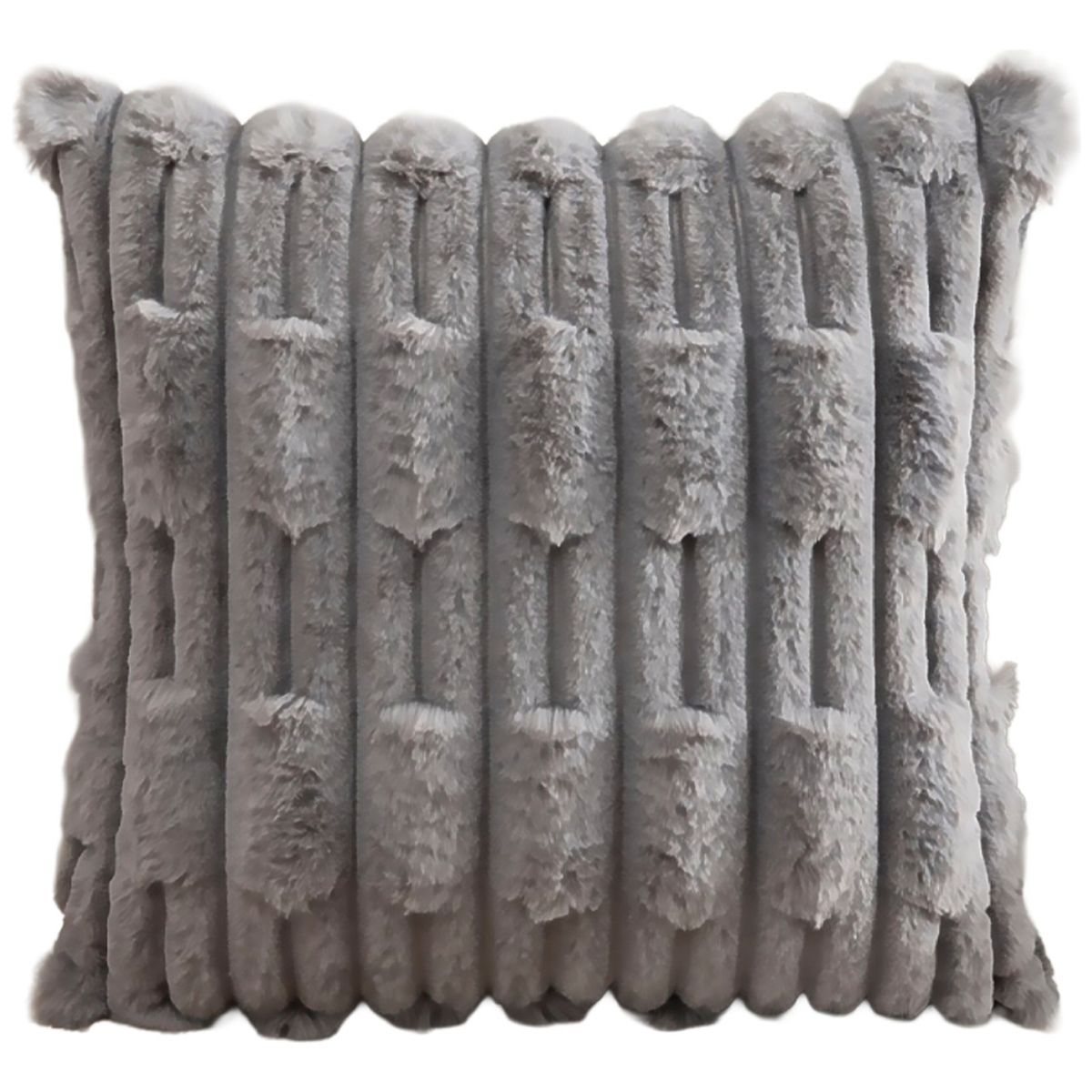 ALTERNATIVE - Funda De Cojin 45x45 Cm Gris Con Textura Acolchada 448