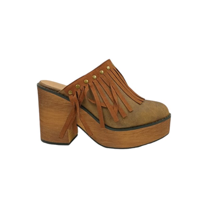 HERIEL - Zapato Café Plataforma Mujer