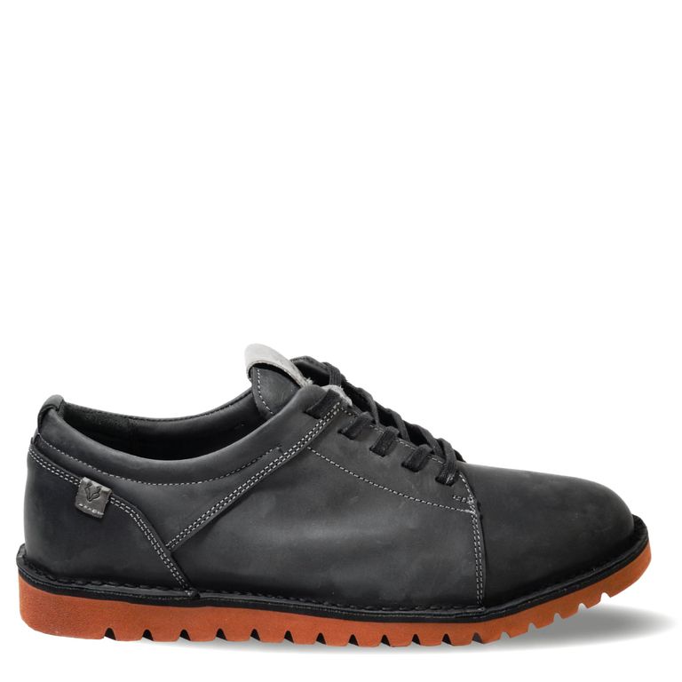 Zapato Hombre De Cuero Milenio Negro Véroz