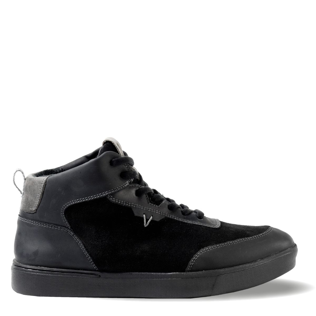 VEROZ - Zapatilla Hombre De Cuero Trend Mid Light Negro Véroz