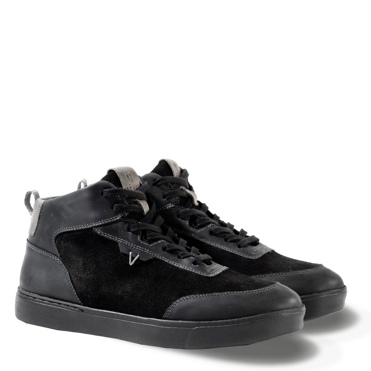 VEROZ - Zapatilla Hombre De Cuero Trend Mid Light Negro Véroz