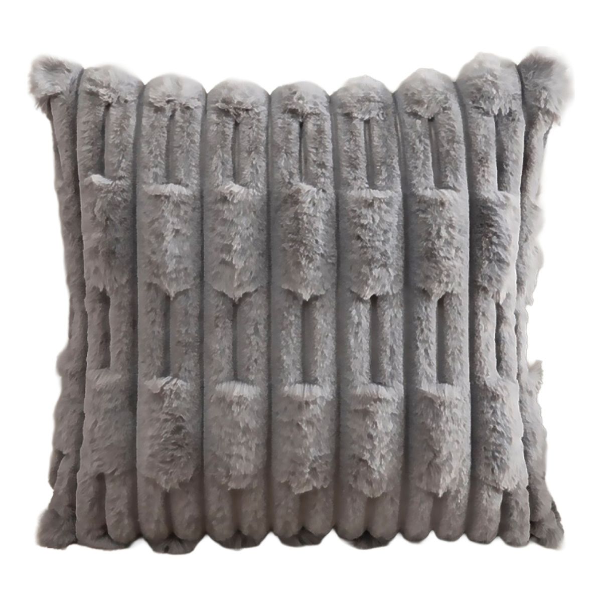 ALTERNATIVE - Funda De Cojin 45x45 Cm Gris Con Textura Acolchada 448