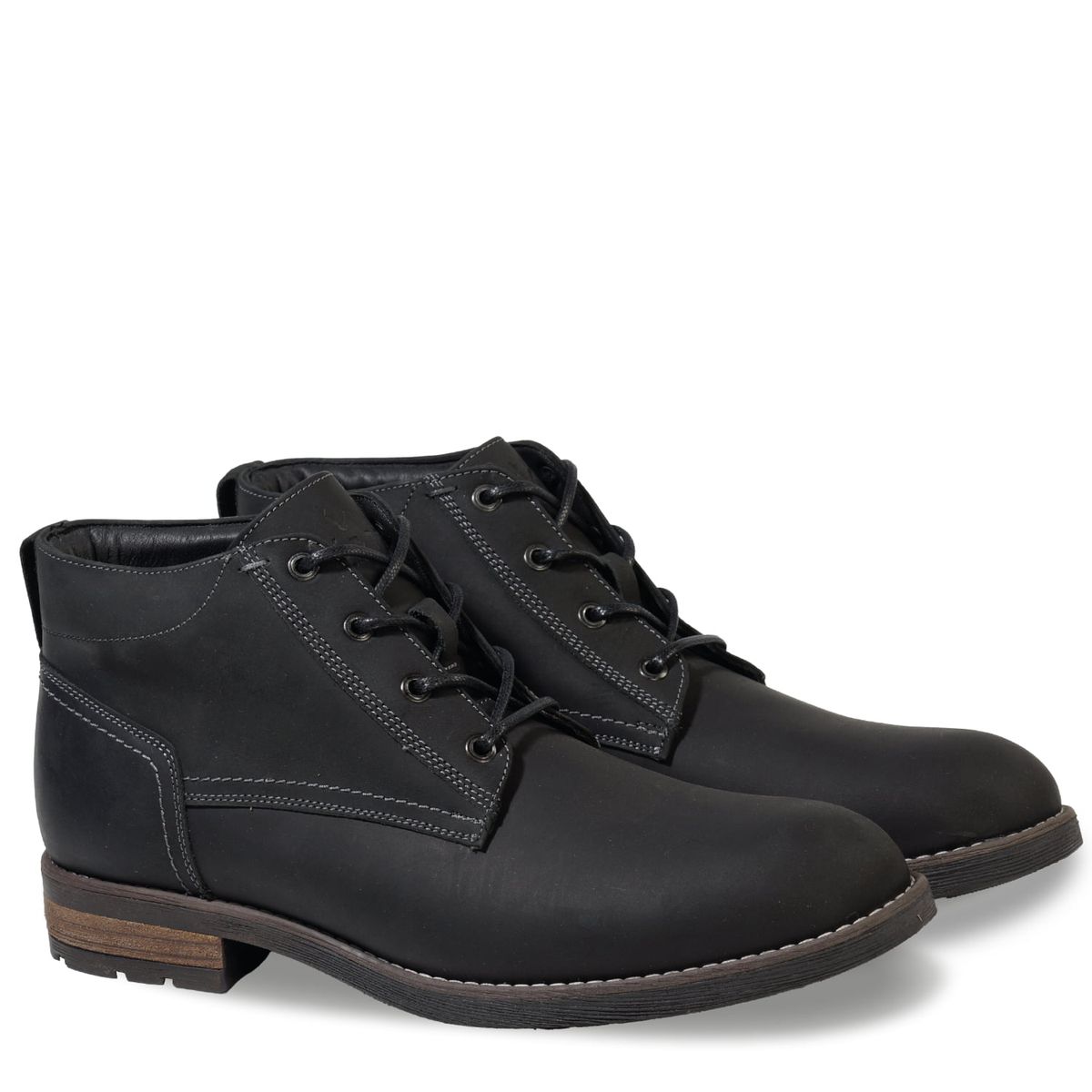 VEROZ - Botin Hombre De Cuero Torri Negro Véroz