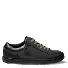VEROZ - Zapatilla Hombre De Cuero Vecchio Negro y Verde Véroz