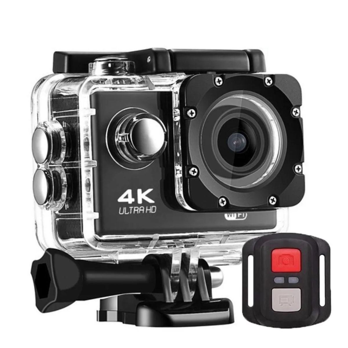 GENERICO - Cámara Deportiva 4k Ultra Hd Sumergible + Control Remoto
