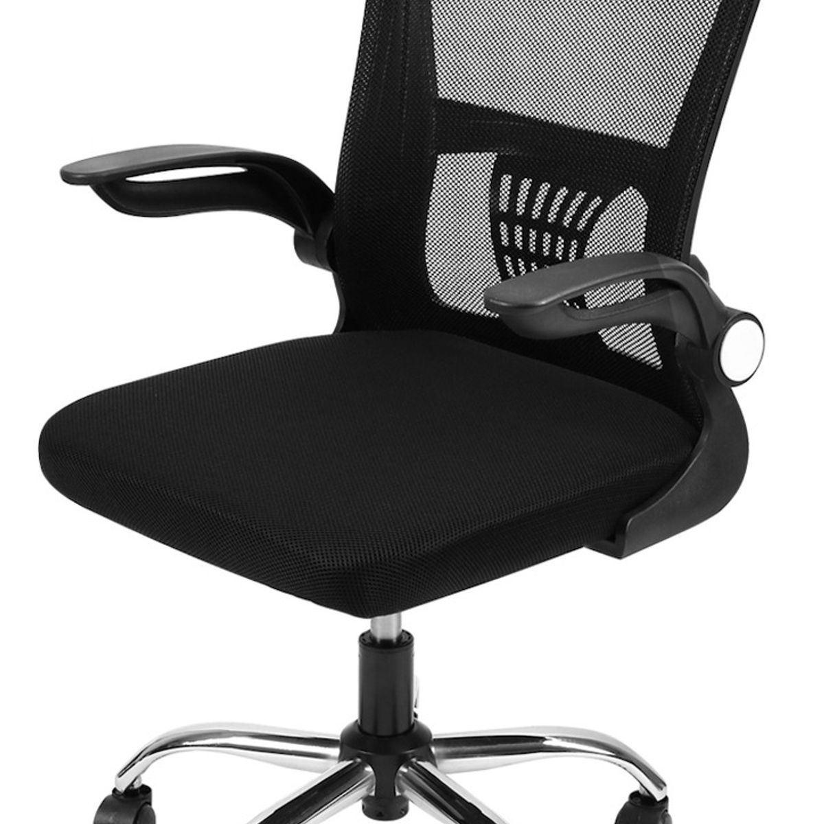 DELI - Silla De Oficina Ergonómica Con Apoyo Lumbar Negro