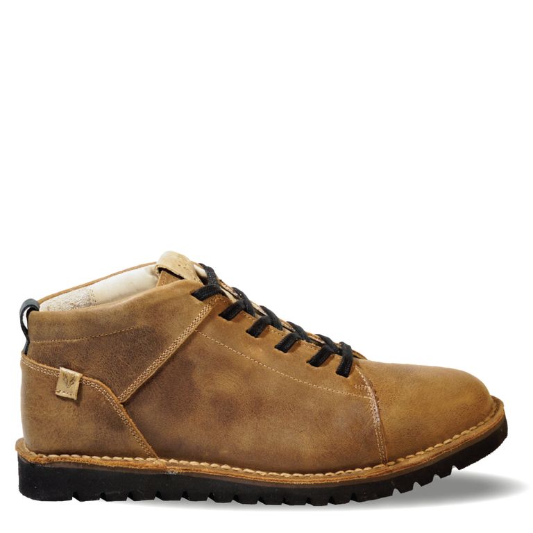 Zapato Hombre De Cuero Milenio Mid Cafe Véroz