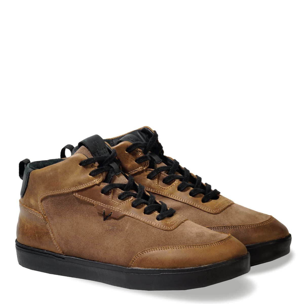 VEROZ - Zapatilla Hombre De Cuero Trend Mid Light Cafe Véroz