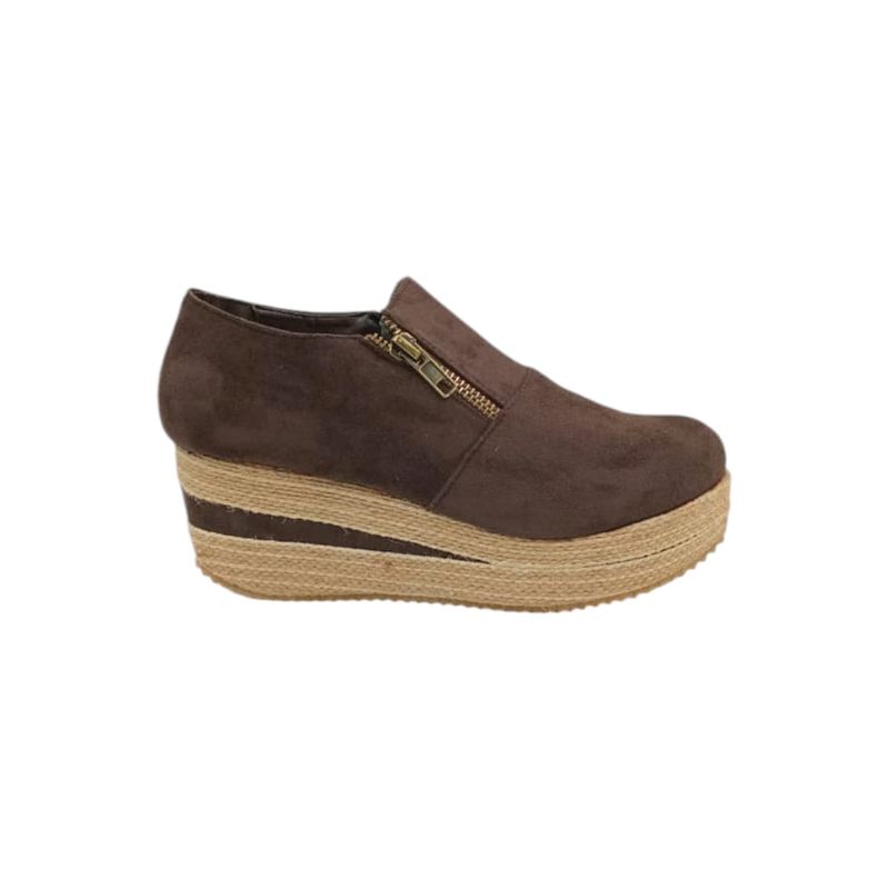 HERIEL - Zapato Panchita Café Plataforma