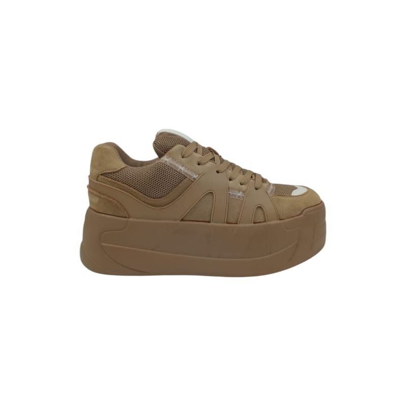 HERIEL - Zapatilla Khaki Plataforma Mujer